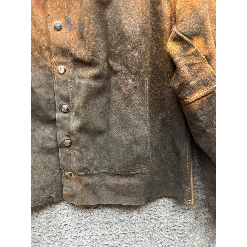 Vintage Revco Genuine Suede Leather Wielding Jacket Brown Mens Size XL - Picture 5 of 11